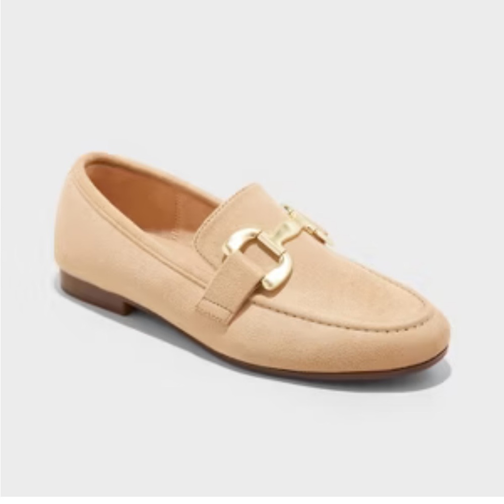 A new day carolyn suede Women's Tan Loafers size 11